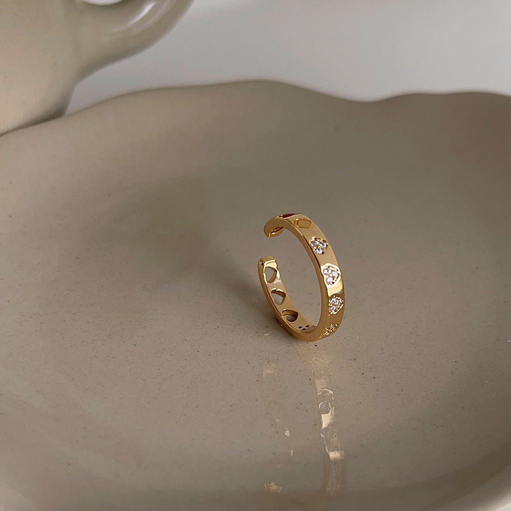 Heart Band Ring - Gold - Plated - Abbott Atelier