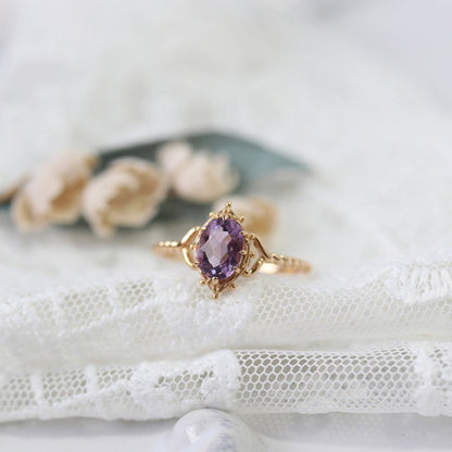 Lilac Lustre Ring - Gold - Plated - Abbott Atelier