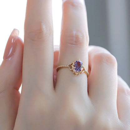 Lilac Lustre Ring - Gold - Plated - Abbott Atelier