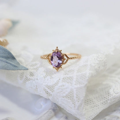 Lilac Lustre Ring - Gold - Plated - Abbott Atelier