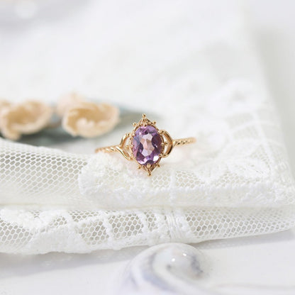 Lilac Lustre Ring - Gold - Plated - Abbott Atelier