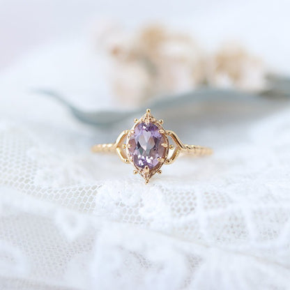 Lilac Lustre Ring - Gold - Plated - Abbott Atelier