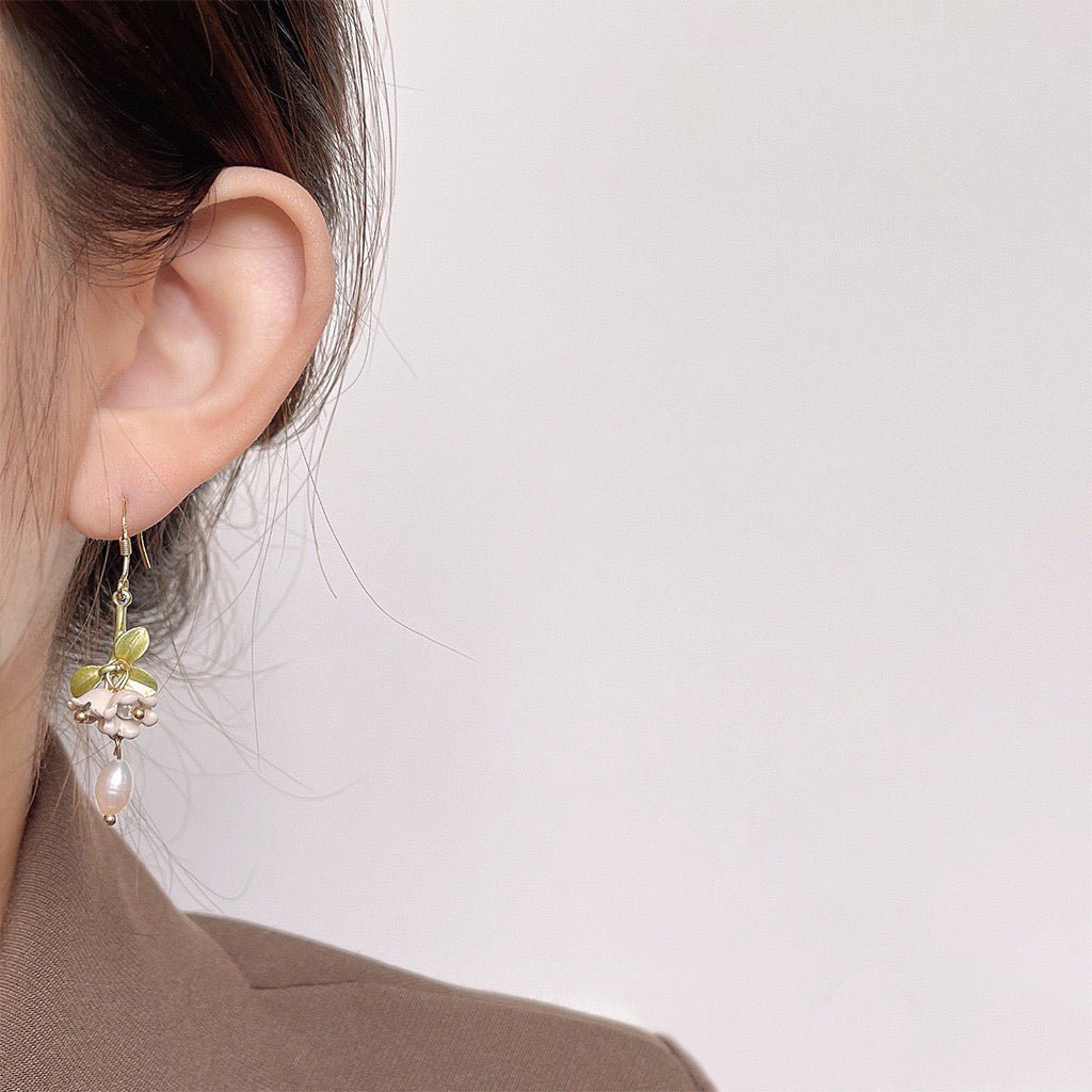 Lily of the Valley Drop Earrings - Hypoallergenic - Abbott Atelier