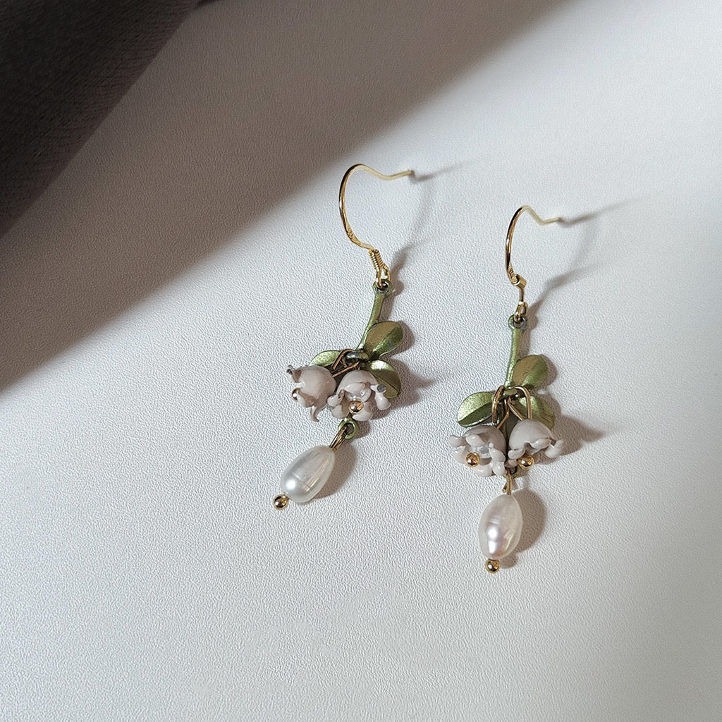 Lily of the Valley Drop Earrings - Hypoallergenic - Abbott Atelier