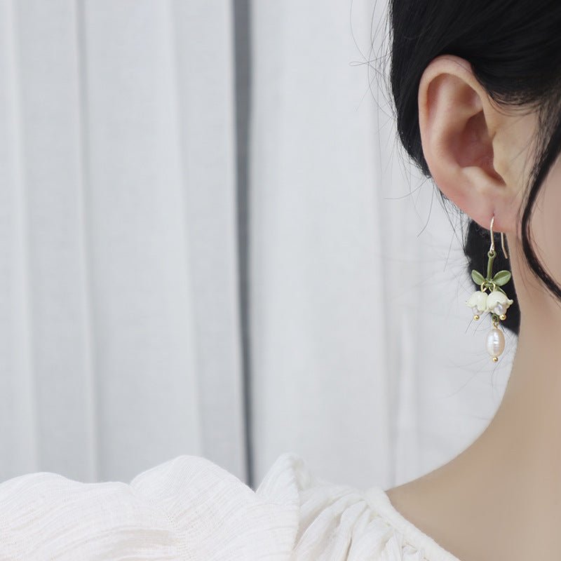 Lily of the Valley Drop Earrings - Hypoallergenic - Abbott Atelier