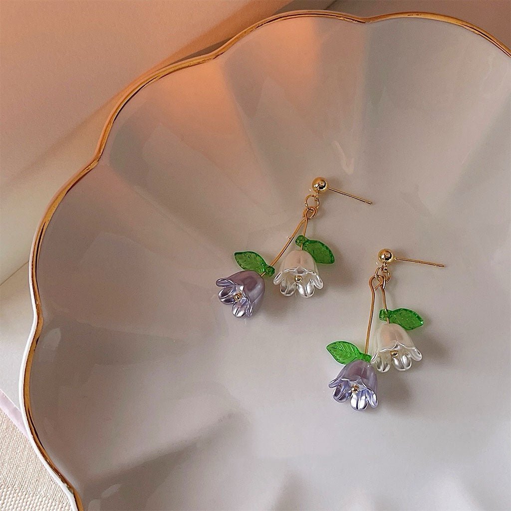 Lily of the Valley Earrings - Abby - Hypoallergenic - Abbott Atelier