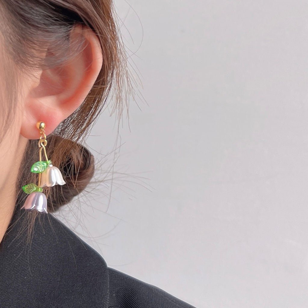Lily of the Valley Earrings - Abby - Hypoallergenic - Abbott Atelier