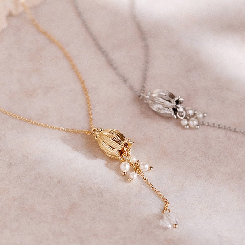 Lily of the Valley Necklace in Gold - Gold - Plated - Abbott Atelier