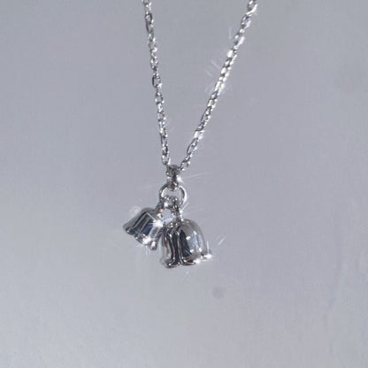Lily of the Valley Necklace (Solid Silver) - Hypoallergenic - Abbott Atelier
