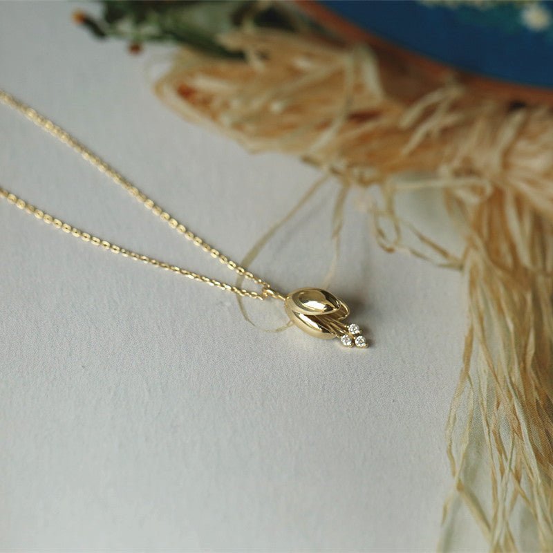 Lily of the Valley Necklace (Solid Silver) - Hypoallergenic - Abbott Atelier