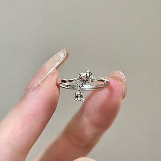 Lily of the Valley Ring (Solid Silver) - Hypoallergenic - Abbott Atelier