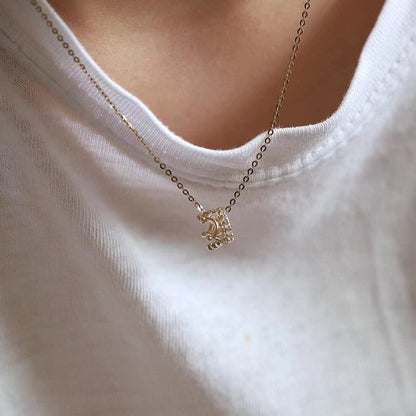 Little Prince Crown Necklace (Solid Silver) - Abbott Atelier - Abbott Atelier