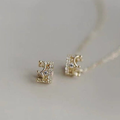 Little Prince Crown Necklace (Solid Silver) - Abbott Atelier - Abbott Atelier