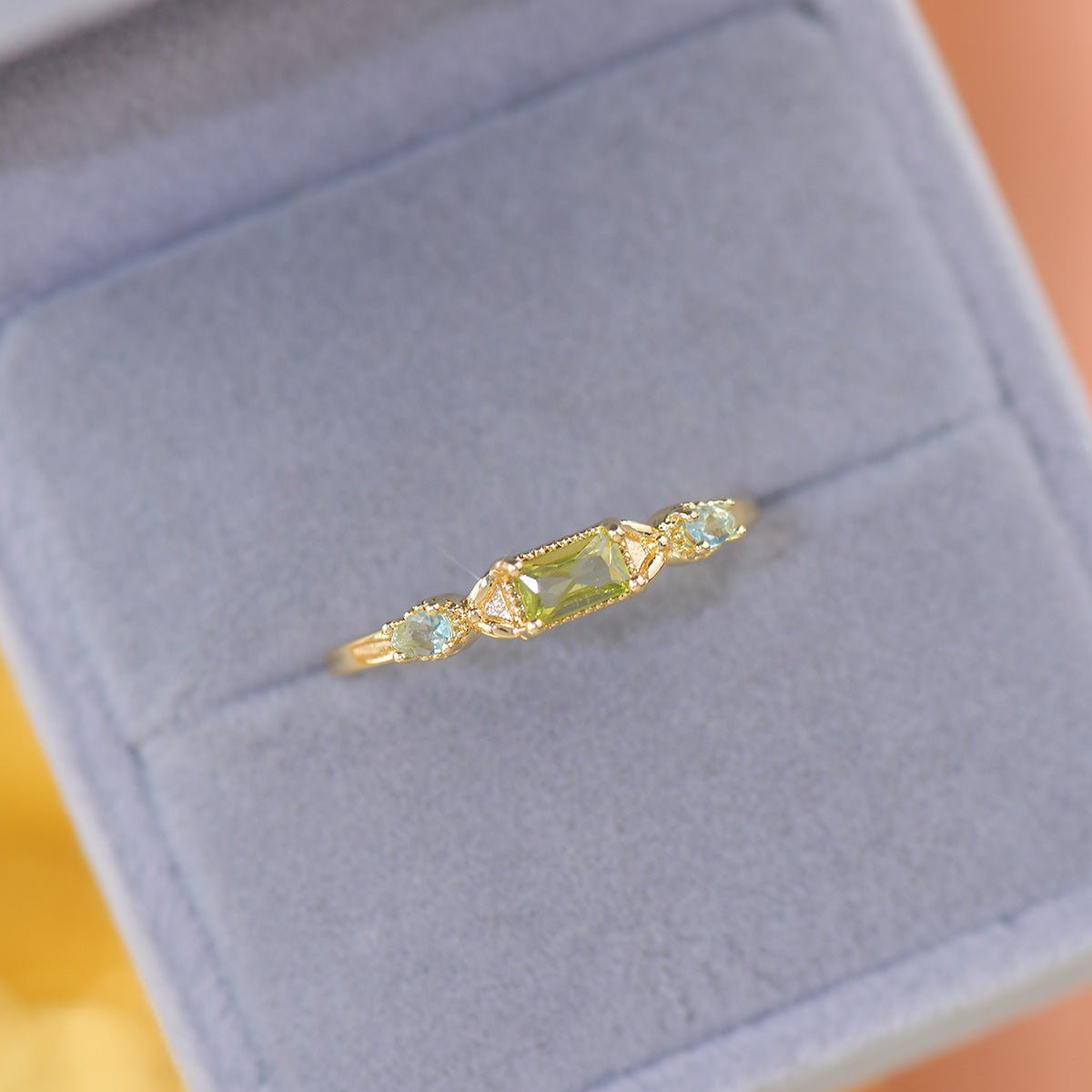 Lorna Peridot Ring - Gold - Plated - Abbott Atelier