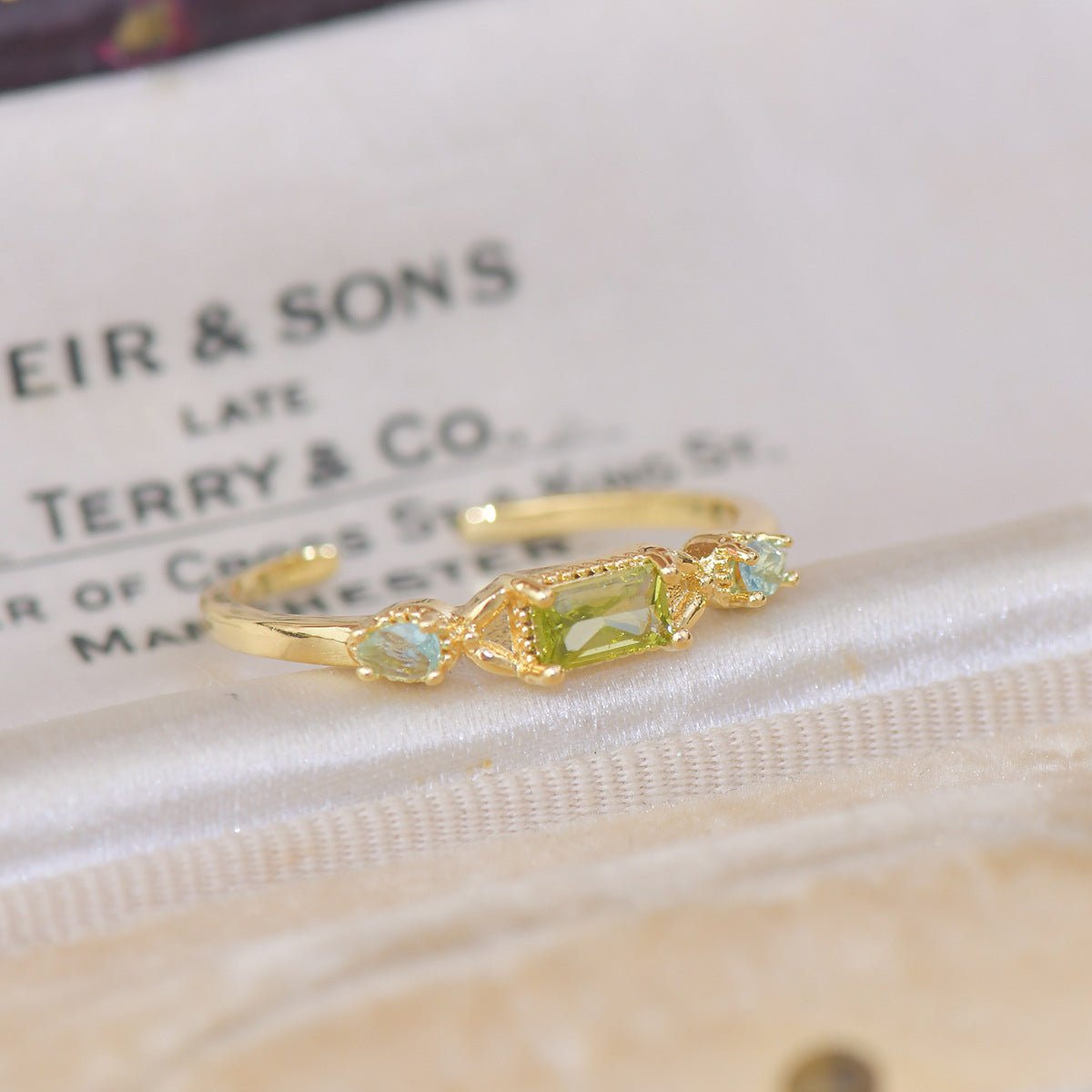 Lorna Peridot Ring - Gold - Plated - Abbott Atelier