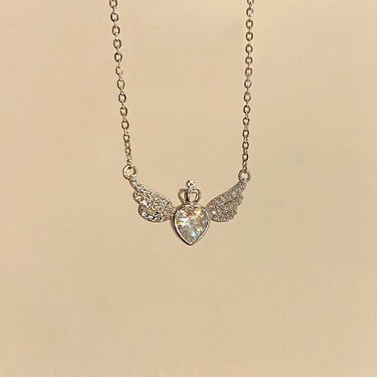 Love Angel Necklace (Solid Silver) - Hypoallergenic - Abbott Atelier