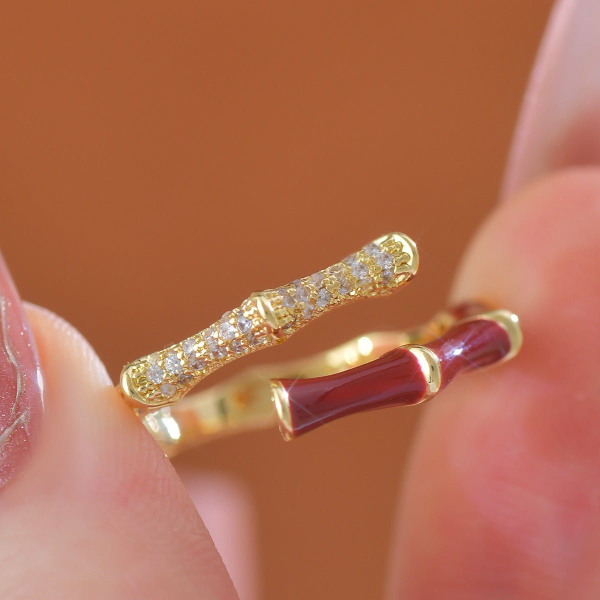 Lucky Bamboo Ring - Gold - Plated - Abbott Atelier