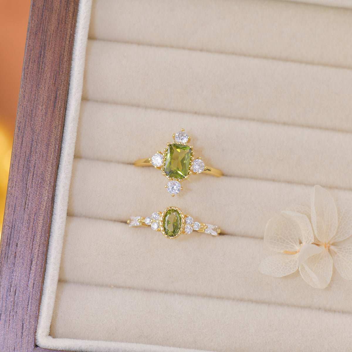 Luella Peridot Ring - Gold - Plated - Abbott Atelier