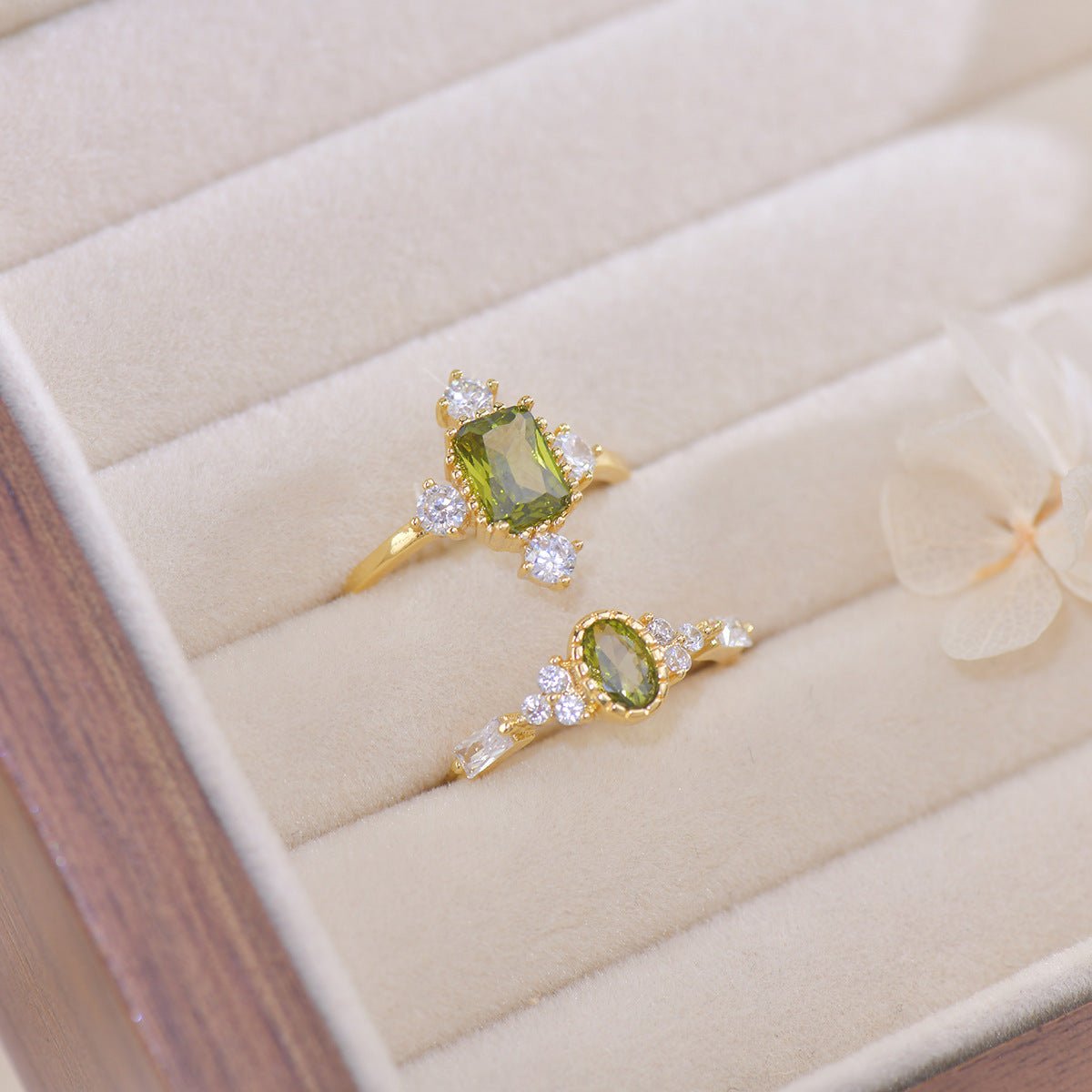 Luella Peridot Ring - Gold - Plated - Abbott Atelier