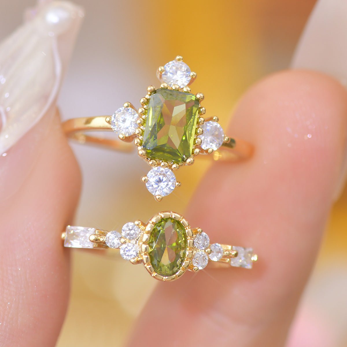 Luella Peridot Ring - Gold - Plated - Abbott Atelier