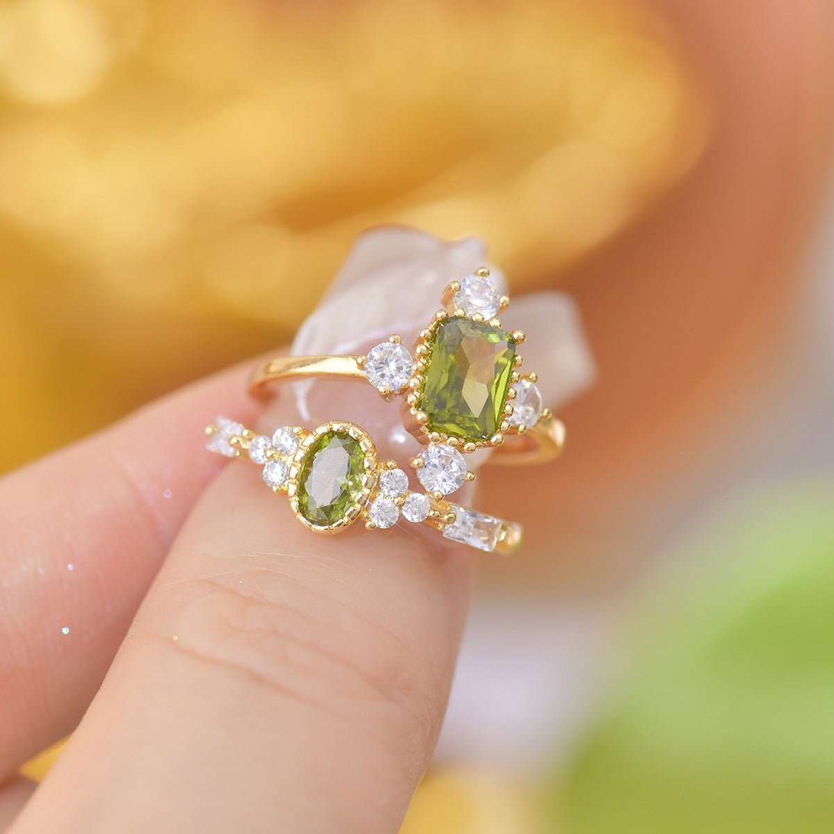 Luella Peridot Ring - Gold - Plated - Abbott Atelier