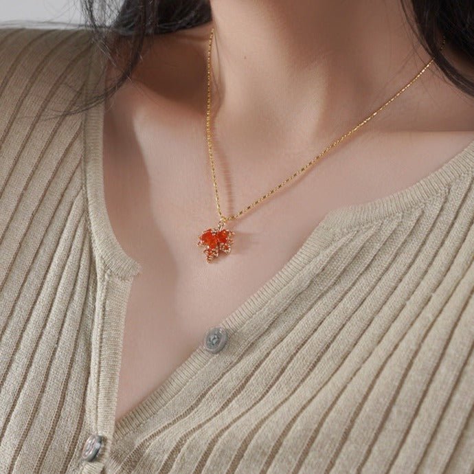 Maple Leaves outlet Statement Necklace