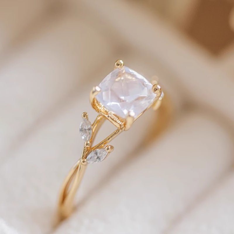 Meadowlight Quartz Ring (Solid Silver) - Gold Plated Sterling Silver - Abbott Atelier