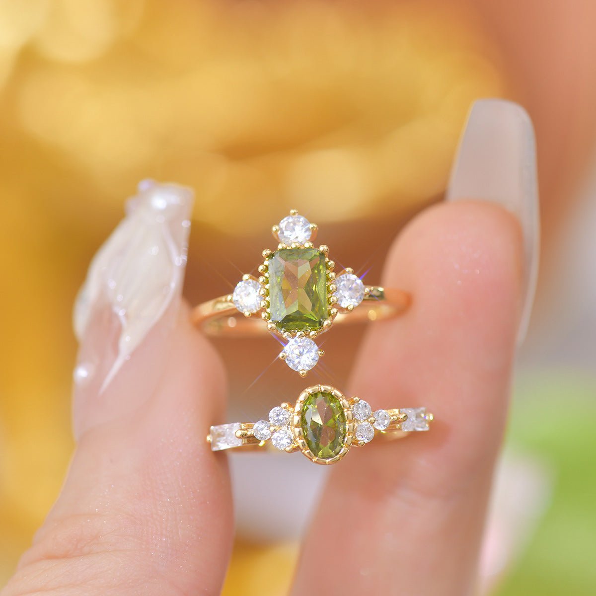 Moana Peridot Ring - Gold - Plated - Abbott Atelier