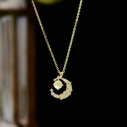 Moon Castle Necklace - Gold Plated - Abbott Atelier