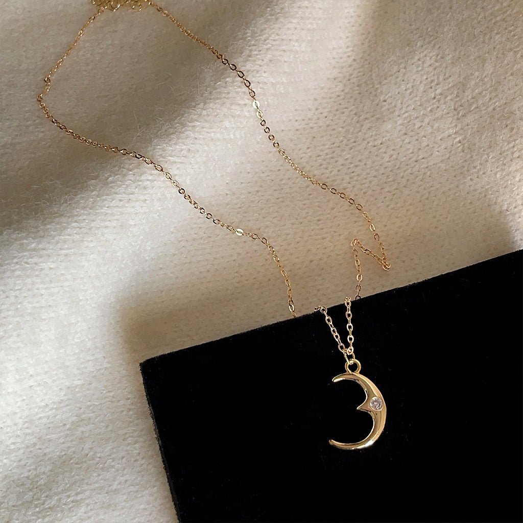 Moon Necklace - Gold - Plated - Abbott Atelier