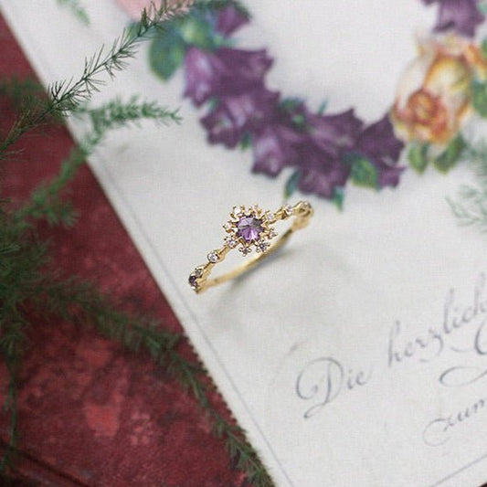 Orchid Halo Ring - Gold - Plated - Abbott Atelier