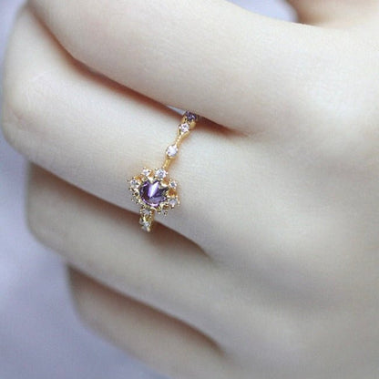 Orchid Halo Ring - Gold - Plated - Abbott Atelier