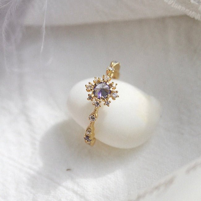 Orchid Halo Ring - Gold - Plated - Abbott Atelier