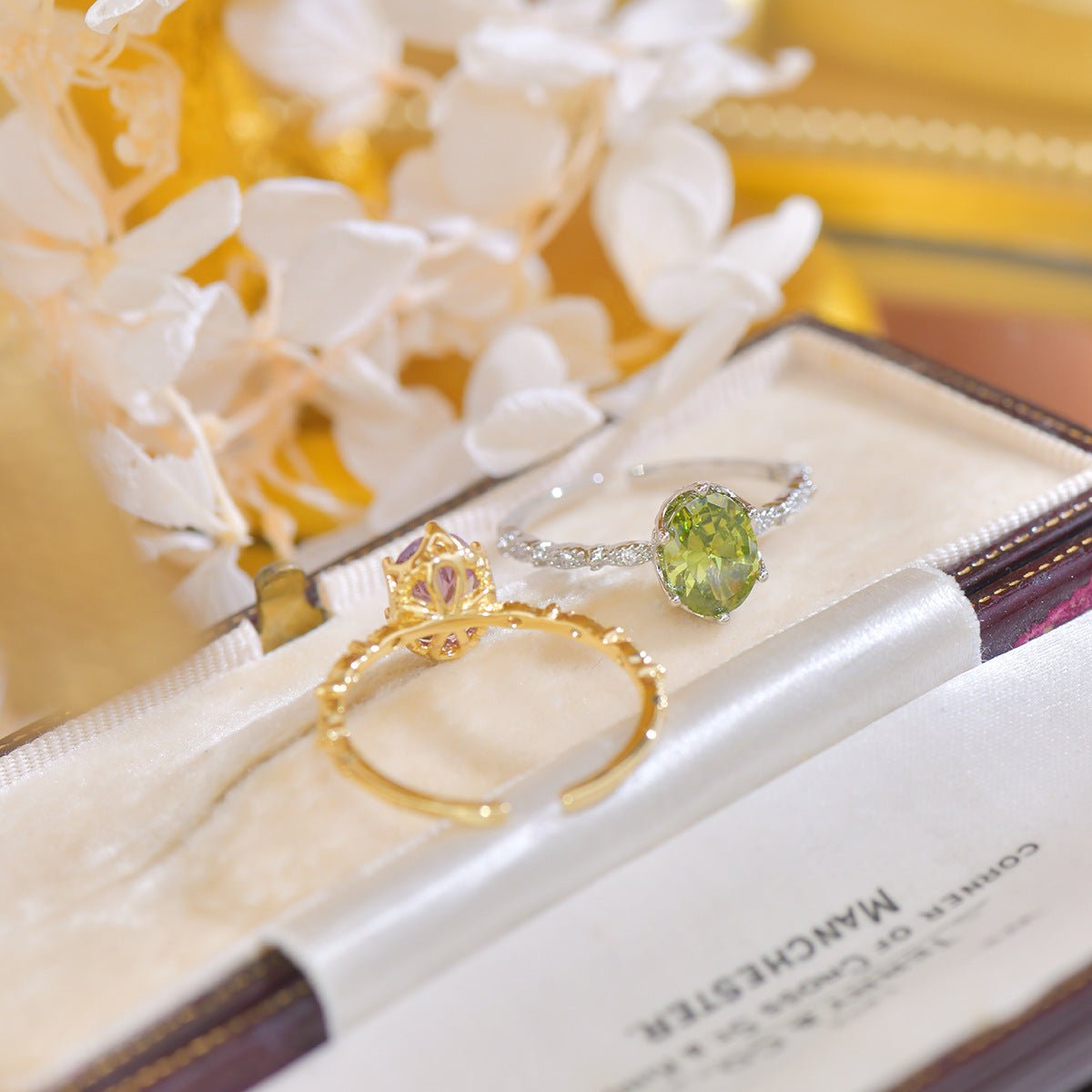 Oval Peridot Ring - Gold - Plated - Abbott Atelier