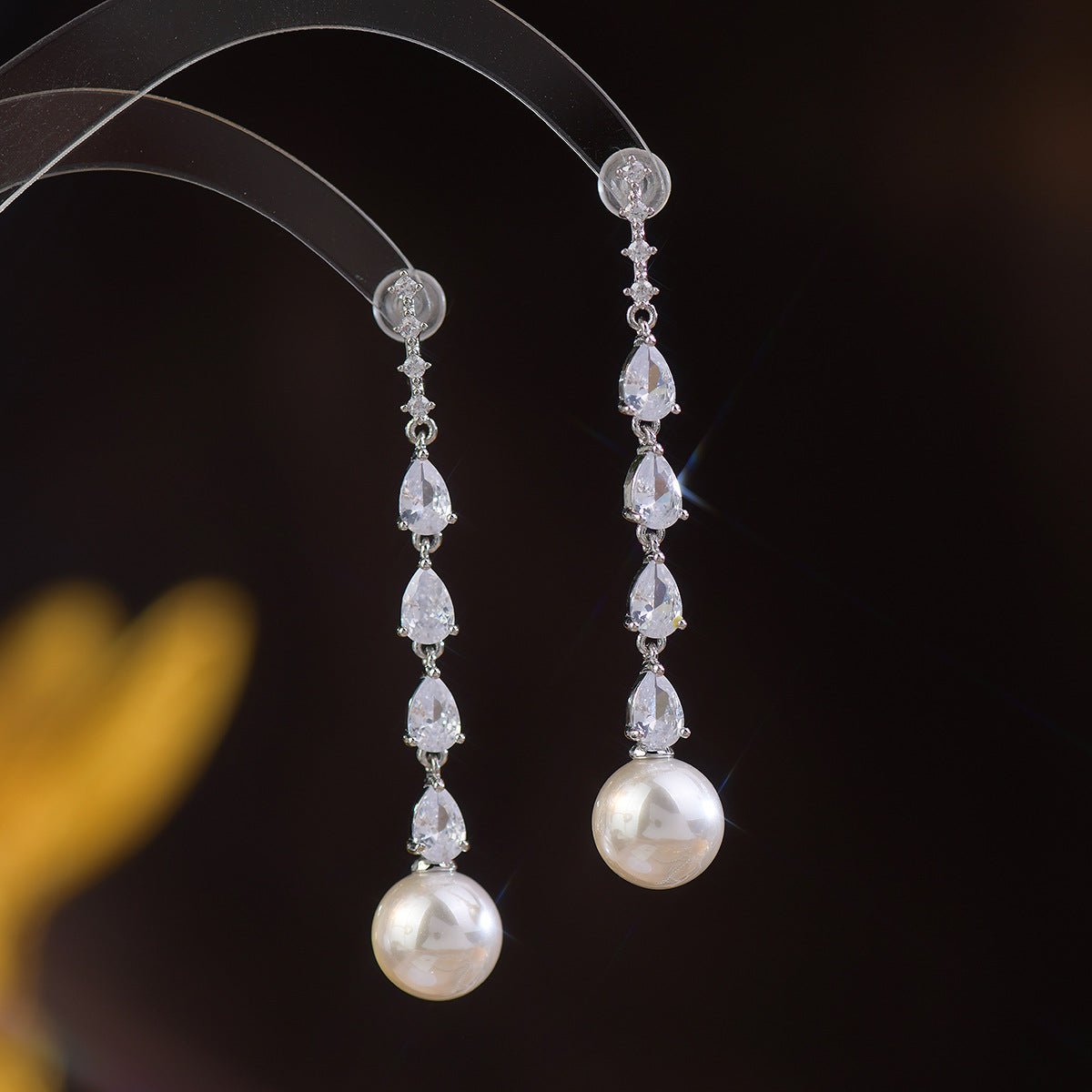 Pearl Drop Earrings - Aura - Hypoallergenic - Abbott Atelier