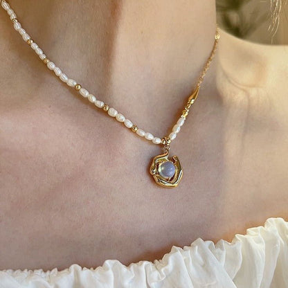 Pearl Necklace - Sana - Gold - Plated - Abbott Atelier