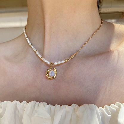 Pearl Necklace - Sana - Gold - Plated - Abbott Atelier