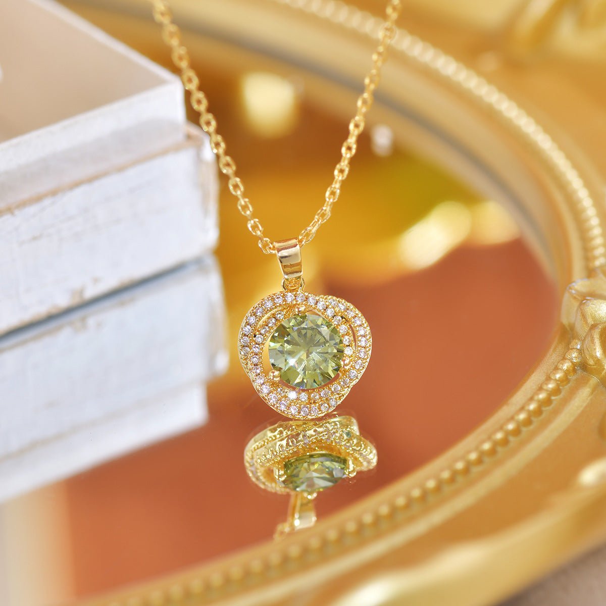 Peridot Necklace - Ivana - Gold Plated - Abbott Atelier