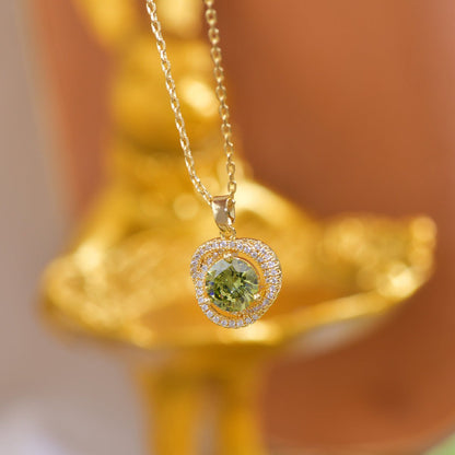 Peridot Necklace - Ivana - Gold Plated - Abbott Atelier