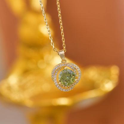 Peridot Necklace - Ivana - Gold Plated - Abbott Atelier