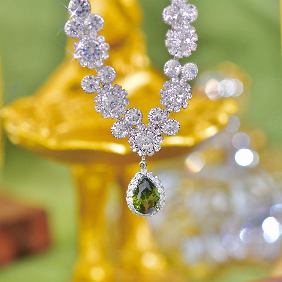 Peridot Princess Necklace - Gold Plated - Abbott Atelier