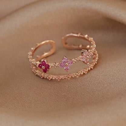 Pink Blossom Ring - Gold - Plated - Abbott Atelier