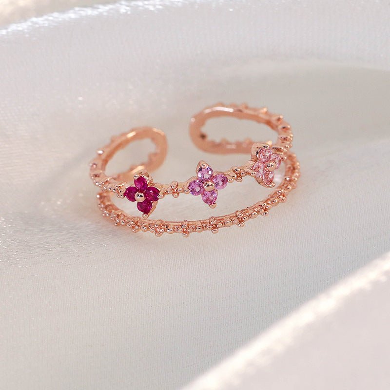 Pink Blossom Ring - Gold - Plated - Abbott Atelier