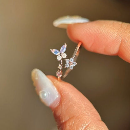 Pink Butterfly Ring - Gold - Plated - Abbott Atelier