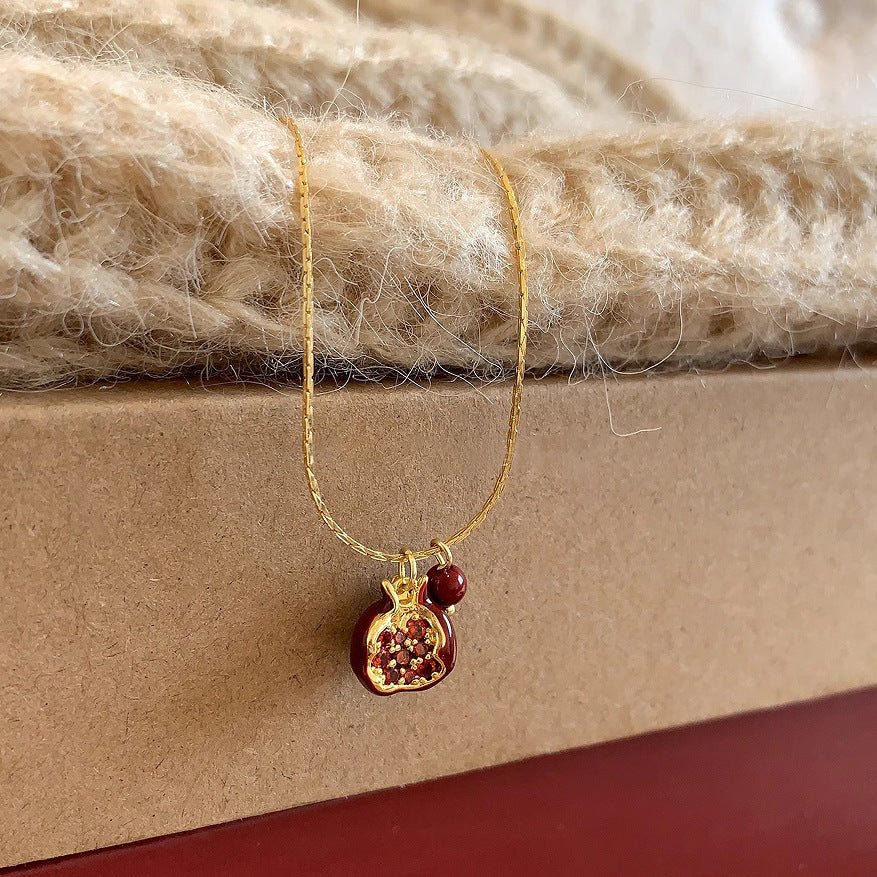 Pomegranate Necklace - Gold - Plated - Abbott Atelier