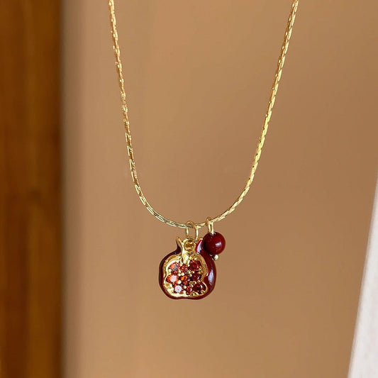 Pomegranate Necklace - Gold - Plated - Abbott Atelier