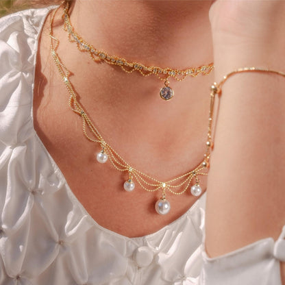 Princess Necklace - Audrey - Gold - Plated - Abbott Atelier