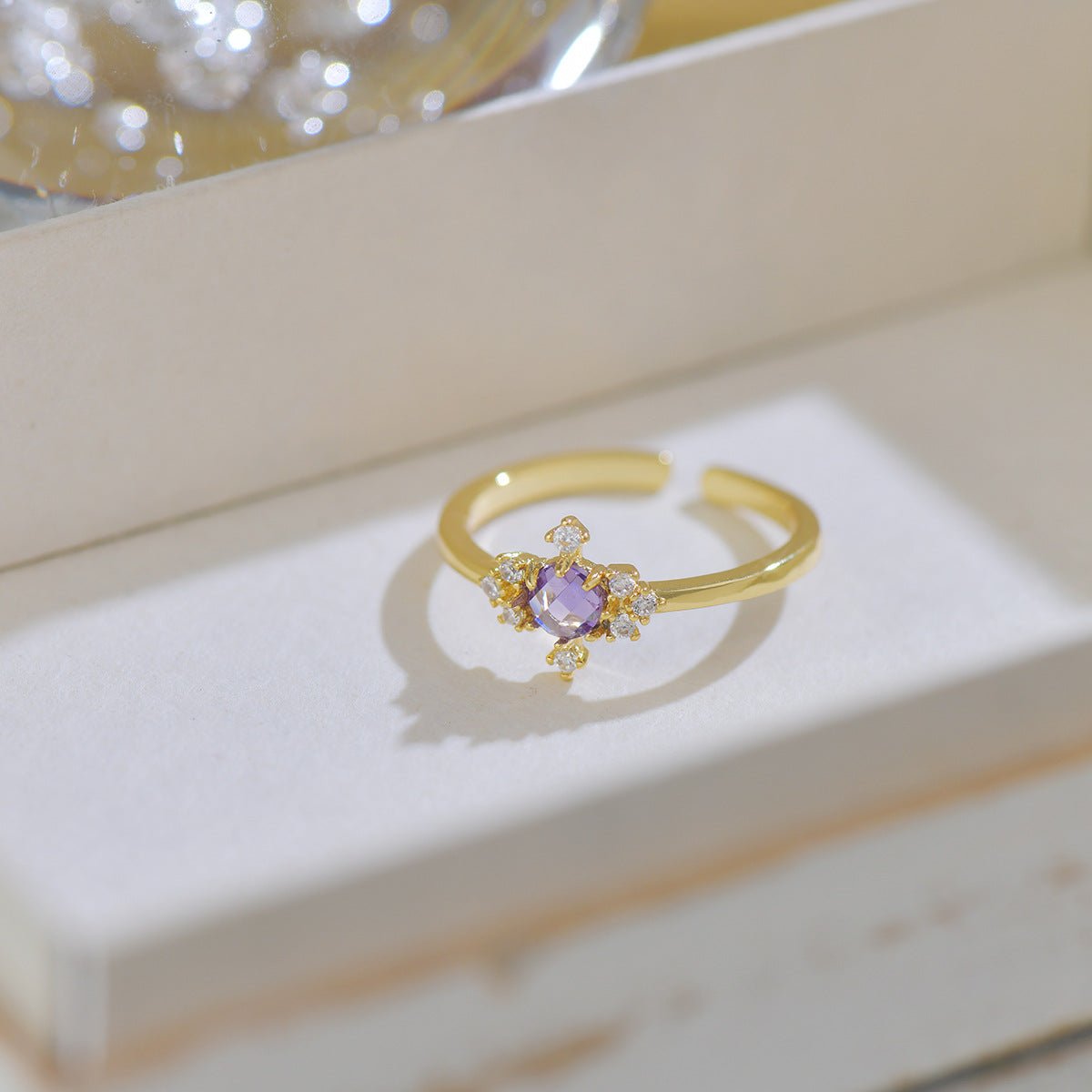 Purple Baroque Ring Set (Copy) - Gold - Plated - Abbott Atelier