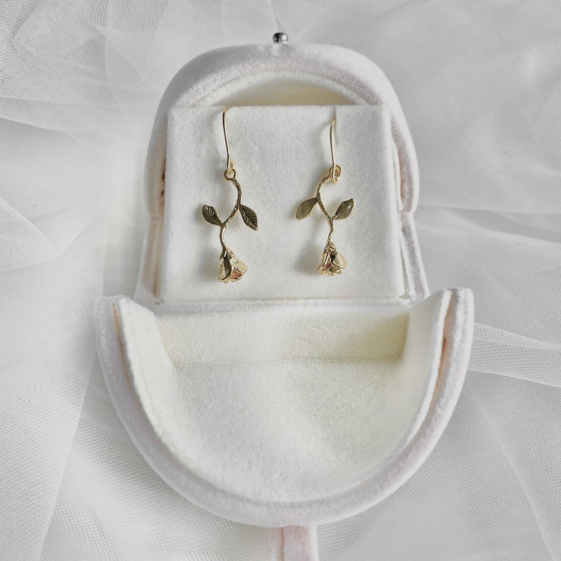 Rose Earrings (2 Styles) - Hypoallergenic - Abbott Atelier