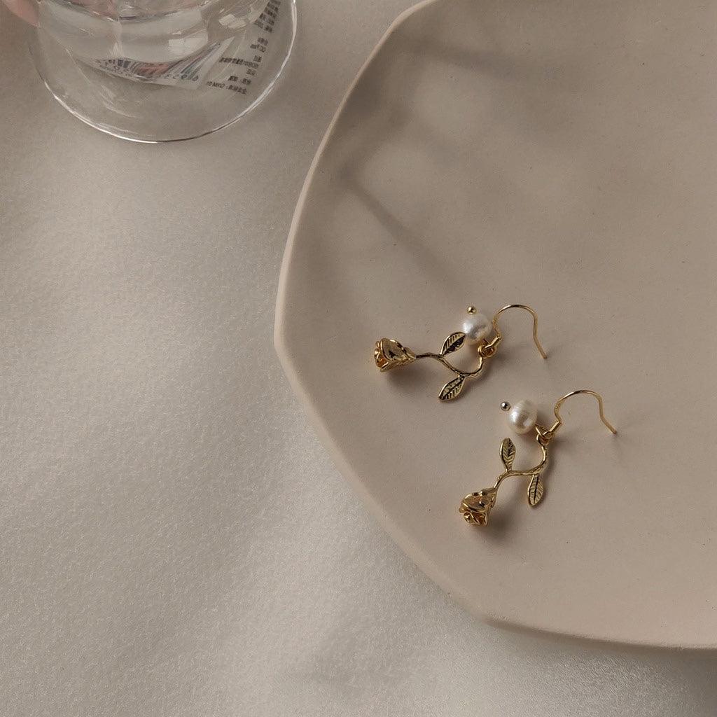 Rose Earrings (2 Styles) - Hypoallergenic - Abbott Atelier